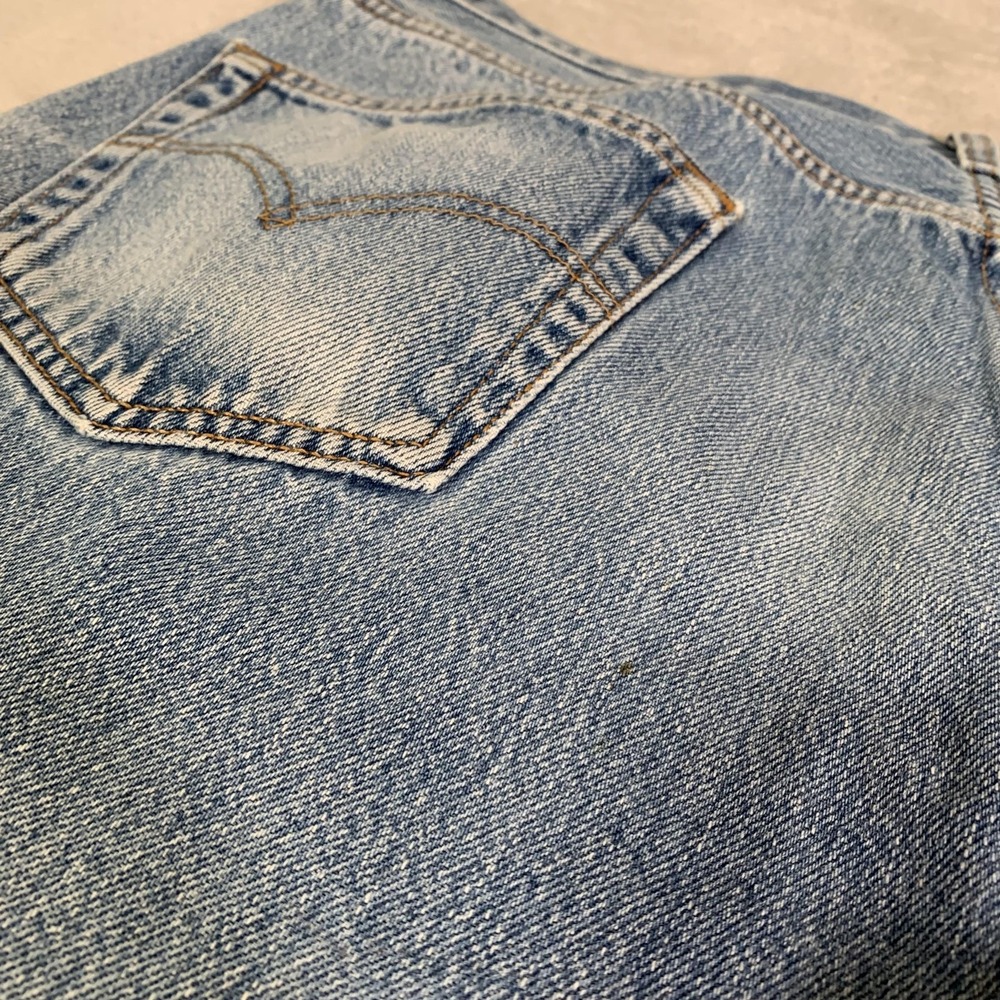 Vintage Levis 501xx Jeans Mens 35x33(Tag 38x36) Blue Light Straight USA Made 90s - Picture 15 of 16